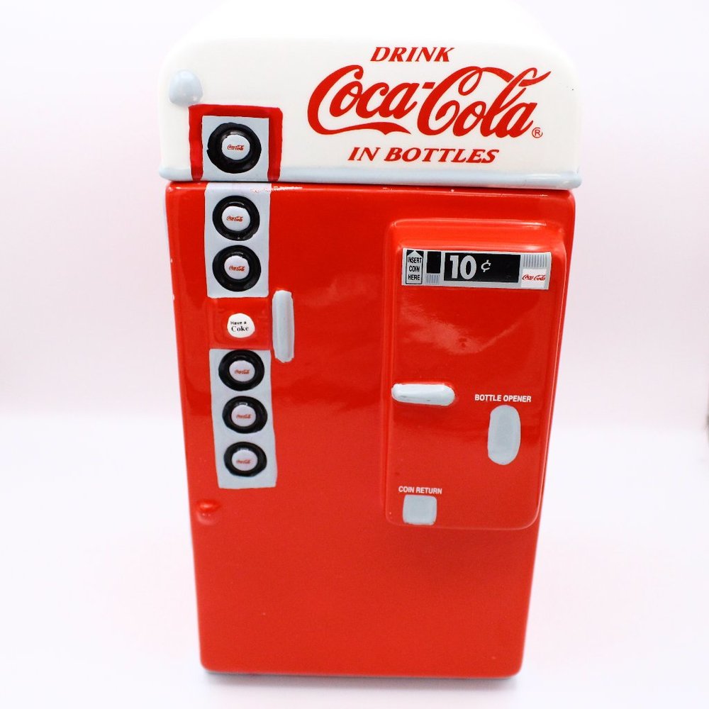 Gibson Coca-Cola Vending Machine Cookie Jar 2001